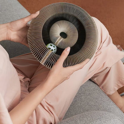 Interactive Cat Scratcher Interactive, Durable Foldable Magic Organ Cat Scratching Board with Cat Ball Toy | High-Quality Cardboard Cat Scratcher for Indoor Play, Pet Claw Care, and Space-Saving Design, Brown, Cat Toys