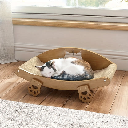 Sisal Rope Cat Scratching Post with Stand, L-Shaped Scratching Pad & Paw Holder - Durable, Non-Shedding, Large Size for Indoor Cats, Cat Scratching Post|Lshaped Scratching Pad|Durable Paw Holder, Cat Scratching Post