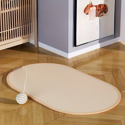 Durable Sisal Cat Scratching Board - with Toy Cat Scrub Ball, Sofa Scratch Protector, Furniture and Floor Wall Anti-Scratch Pad, Adhesive Backing - Anywhere Stick