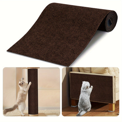 Durable Cat Scratching Pad - Self-Adhesive, Scratch-Resistant Felt Mat for Walls and Furniture, Ideal for Cats, Polyester Material - Multi-Size Pack