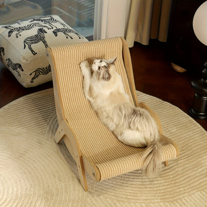 Durable Nylon Cat Sofa Bed Extra-Large Cat Hammock Lounger - Made From Durable Nylon, This All-season Comfort Sofa Bed For Cats Comes With A Scratch Pad.