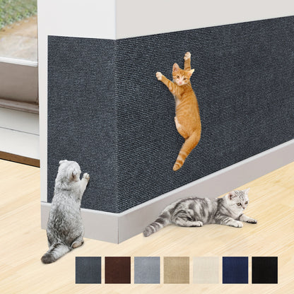 Durable Cat Scratching Pad - Self-Adhesive, Scratch-Resistant Felt Mat for Walls and Furniture, Ideal for Cats, Polyester Material - Multi-Size Pack