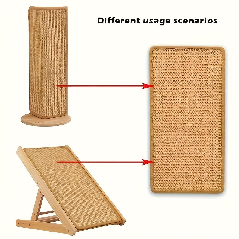 1 Sisal Cat Scratching Board 1 Sturdy Sisal Cat Scratching Board | Clutter-Free, Sofa-Safe Design for Exercise and Rest | Perfect Gift for Your Cat